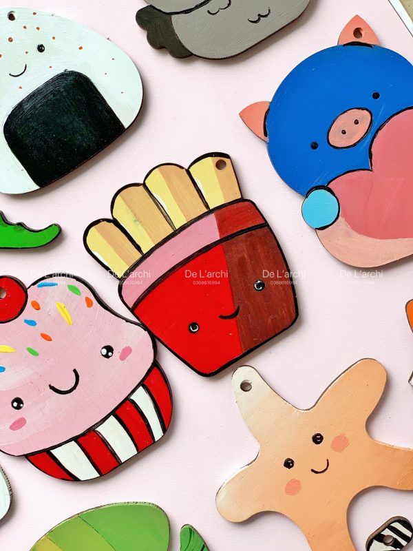 Bộ gỗ 30 hình thú cute, giúp bé thỏa sức tô vẽ sáng tạo, làm móc treo khóa, trang trí góc học tập siêu xinh - Hình ảnh 38