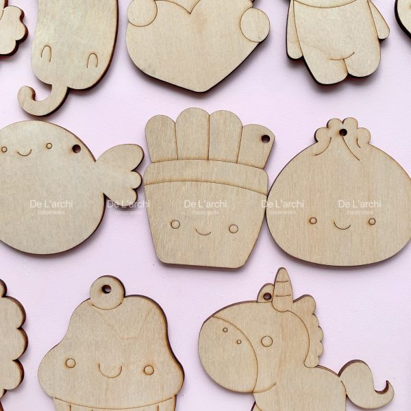 Bộ gỗ 30 hình thú cute, giúp bé thỏa sức tô vẽ sáng tạo, làm móc treo khóa, trang trí góc học tập siêu xinh - Hình ảnh 39