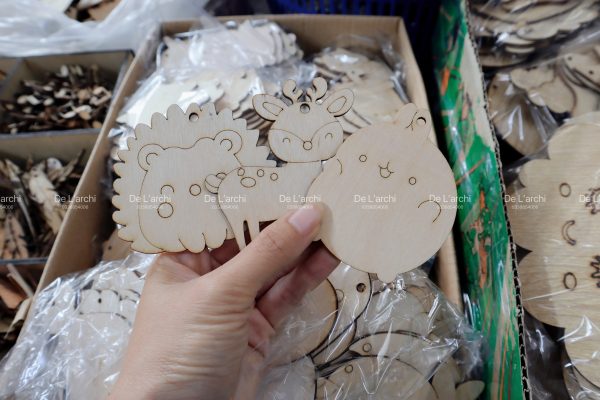Set gỗ tô màu đa dạng chủ đề, giúp bé vừa học vừa chơi, đồ trang trí, quà tặng handmade dễ thương - Hình ảnh 131
