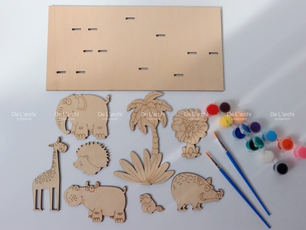 Bé kể Mẹ nghe - bộ đồ chơi gỗ tô màu sáng tạo chủ đề động vật, vừa học vừa trang trí siêu dễ thương - Hình ảnh 16