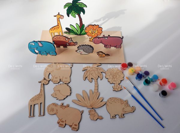 Bé kể Mẹ nghe - bộ đồ chơi gỗ tô màu sáng tạo chủ đề động vật, vừa học vừa trang trí siêu dễ thương - Hình ảnh 22