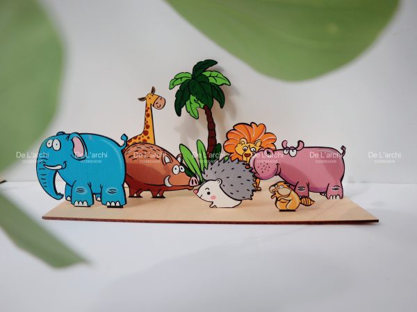 Bé kể Mẹ nghe - bộ đồ chơi gỗ tô màu sáng tạo chủ đề động vật, vừa học vừa trang trí siêu dễ thương - Hình ảnh 31