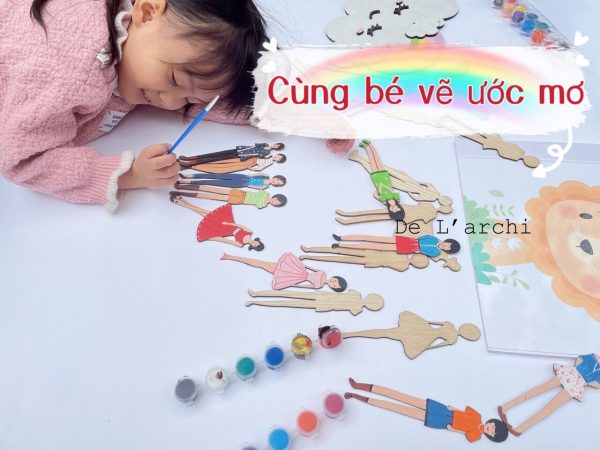 Bộ búp bê gỗ thủ công siêu xinh, cùng bé tạo nên những câu chuyện đáng yêu, làm móc treo khóa và trang trí góc học tập cực dễ thương - Hình ảnh 69