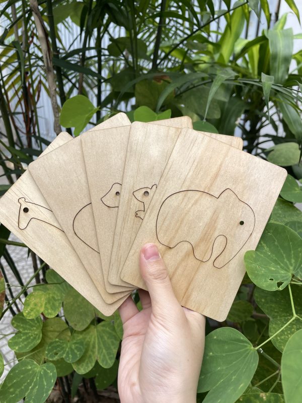 Bộ thú biến hình gỗ tô màu, giúp bé vui học mỗi ngày, thỏa sức sáng tạo, làm đồ trang trí siêu xinh - Hình ảnh 83