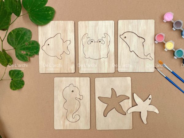 Bộ thú biến hình gỗ tô màu, giúp bé vui học mỗi ngày, thỏa sức sáng tạo, làm đồ trang trí siêu xinh - Hình ảnh 65