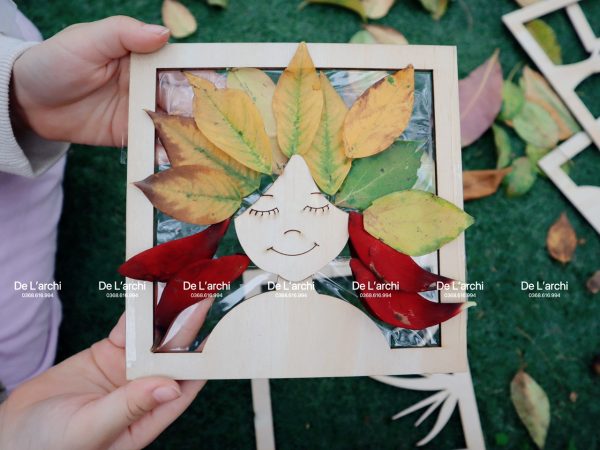 Bộ khuôn lá Decor gỗ nghệ thuật, sáng tạo, phù hợp làm đồ handmade, đồ trang trí - Hình ảnh 8